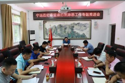 宁远县纪委监委召开扫黑除恶工作推进会